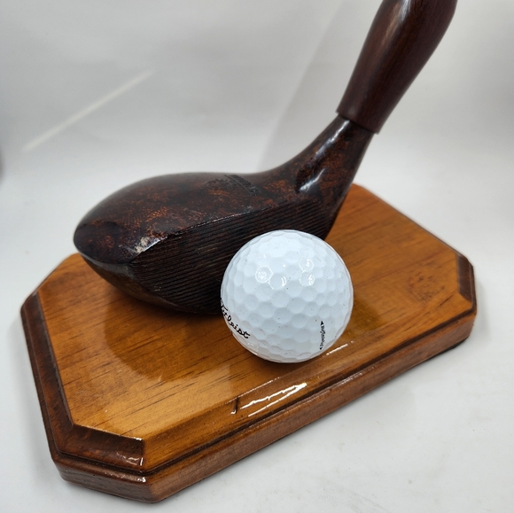 Vtg GE General Electric Schavolite Textolite Golf Club Pen Holder Office plaque - Picture 9 of 16